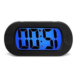 HENSE Large LCD Display Digital Smart Light Alarm Clock,Snoo