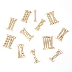 Darice DIY Gold Metal Roman Numeral Clock Numbers, 15 Piece
