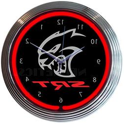 Neonetics Dodge Hellcat SRT Neon Clock