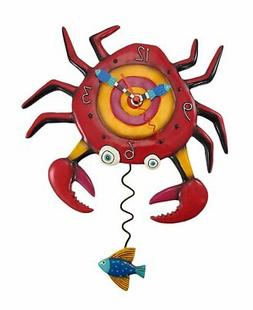 Allen Designs Dont Be Crabby Coastal Red Crab Pendulum Batte