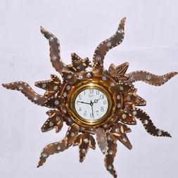 Dream Wooden Wheel Folding 9 inche Clock for Wall Wood Antiq