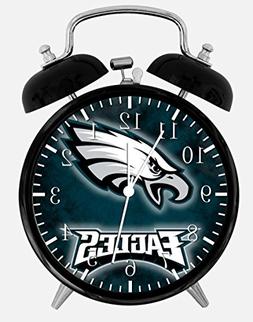 Eagles Alarm Desk Clock 3.75" Home or Office Decor E419 Nice