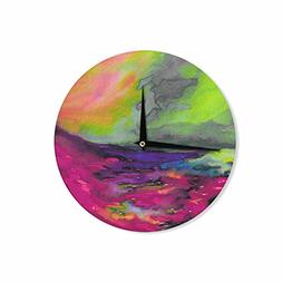 Kess InHouse EBI Emporium Elevated 1 Magenta Orange Pink Wal