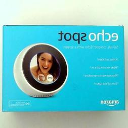 Echo Spot - Smart Alarm Clock with Alexa - White