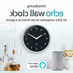 Echo Wall Clock Smart Alexa LED Big Clear Display Device Wit