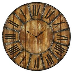 Aspire Edmonson Wall Clock, Brown