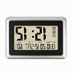 HIPPIH Electronic Alarm Clock - Full Digital Calendar Wall C