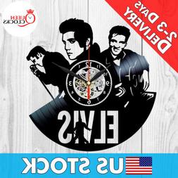 Elvis Presley LP Vinyl Record Wall Clock Collection Gift for