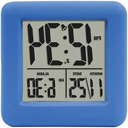 EQUITY BY LA CROSSE SOFT CUBE ALARM CLOCK BLU