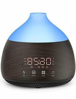 ASAKUKI Essential Oil Diffuser, Alarm Clock with Touch Scree