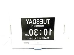 AMERICAN LIFETIME EXTRA LARGE VISION IMPAIRED WHITE DAY CLOC