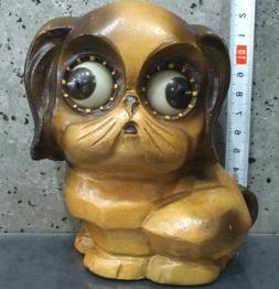 Oswald Eye-catching Clock Dog Shape Germany Antique Japan F/