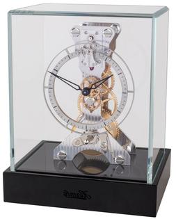 Hermle "Fabiana" 23051-747762 Table Desk Clock, Black - Rhod
