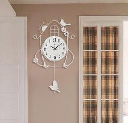 Fashion Wall Clock Bird Design Digital Watches Home Decor Qu