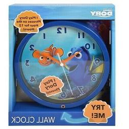 Disney Pixar Finding Dory 8 Inch Musical Wall Clock - Hourly