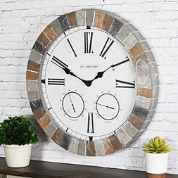 FirsTime & Co Garden Stone Outdoor Clock