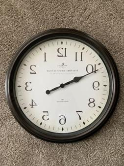 FirsTime Manufactory Whisper Quiet Wall Clock Bronze 20&rdquo;