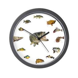 CafePress - Fish Clock - Unique Decorative 10" Wall Clock