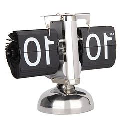 Betus Retro Style Flip Desk Shelf Clock - Classic Mechanical