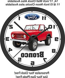 FORD BRONCO  WALL CLOCK-FREE USA SHIP