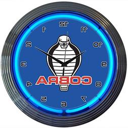 Neonetics Ford Cobra Neon Wall Clock, 15-Inch