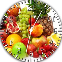 Fruit Kitchen Frameless Borderless Wall Clock Nice For Gifts