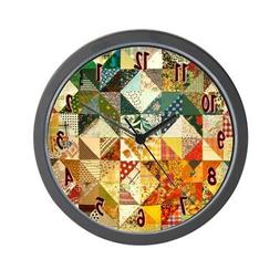 CafePress - Fun Patchwork Quilt - Unique Decorative 10" Wall