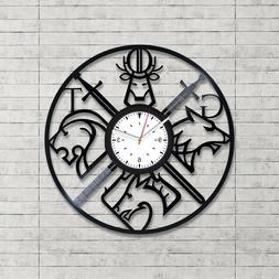 Game Of Thrones Vinyl Wall Art Large Clock Xmas Gift Bedroom