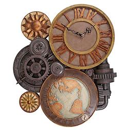 LARGE GEARS OF TIME CLOCK DESIGN TOSCANO steampunk  steam pu