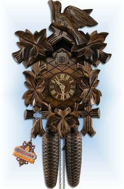 GERMAN Original BLACK FOREST CARVED 8 DAY&nbsp;CUCKOO CLOCK&nbsp;NIB