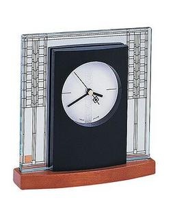 Bulova B7750 Glasner House Frankl Lloyd Wright Clock, Light 