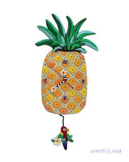 Gorgeous ISLAND TIME Pineapple Designer Wall Clock by Allen 