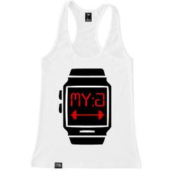 GYM O CLOCK WOMEN RACERBACK WORKOUT FIT FITNESS TANK TOP CRO