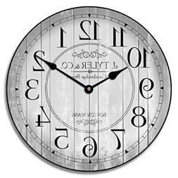 Harbor Gray Wall Clock, Available in 8 sizes, Most Sizes Shi