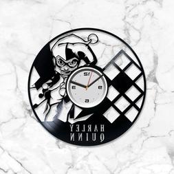 Harley Quin Vinyl Wall Art Clock Xmas Gift Bedroom Decor Gif