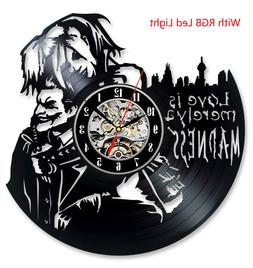 Harley Quinn Decal Love Joker Wall Clock Modern Large Suicid