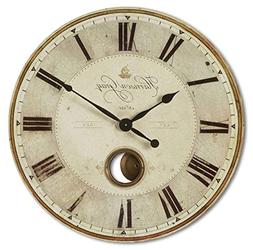 Uttermost Harrison Gray 30-Inch Wall Clock