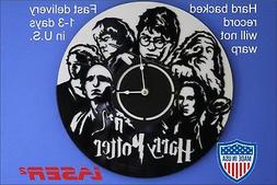Harry Potter, Vinyl record clock, best birthday gift, music 
