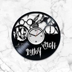 Harry Potter Vinyl Wall Art Vintage Clock Gift For Fan Xmas 