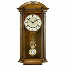 Bulova Hartwick Solid Wood Wall Clock - 14W x 30H in.
