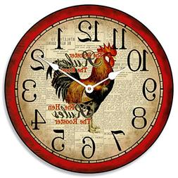 Hens Rule Wall Clock, Available in 8 sizes, Most Sizes Ship 