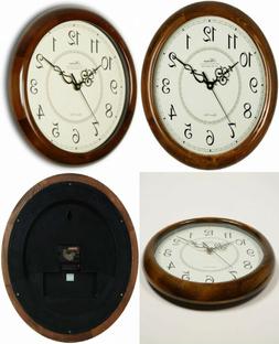 Hense 14-Inch Large Wood Wall Clock Retro Vintage Style 14 I