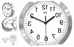 hito Modern Silent Wall Clock Non Ticking 10 inch Excellent 