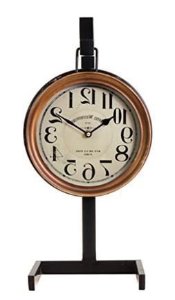Kiera Grace HO60211-4 Westminster Stand Metal Table Clock, L