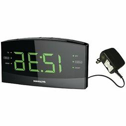 Home Alarm Clock Radio, Green Led Digital Alarm Radio Clock