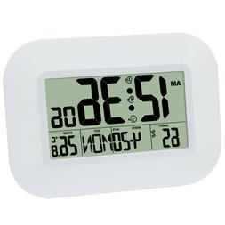 Home Decoration Big LCD Digital Wall Clock Temperature Therm