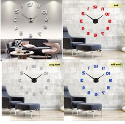 Home Decoration Modern Large Design Wall Quartz Clock Acryli