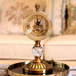 Home furnishings Clock Desktop Table Crystal Clock Decoratio