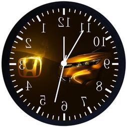 Honda Black Frame Wall Clock Nice For Decor or Gifts Z18