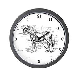 CafePress - Horse Anatomy - Unique Decorative 10" Wall Clock